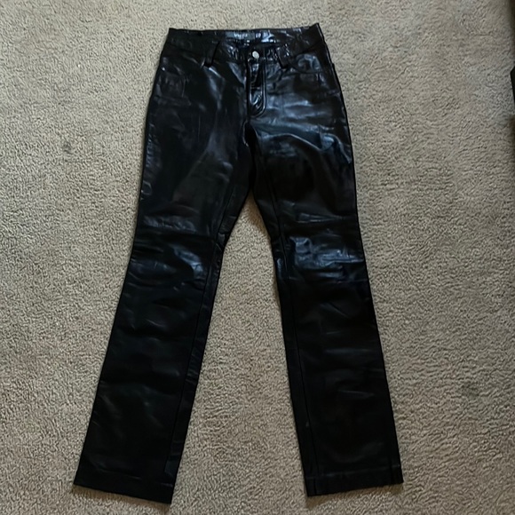 BOOTCUT LEATHER GAP JEANS - Picture 1 of 3
